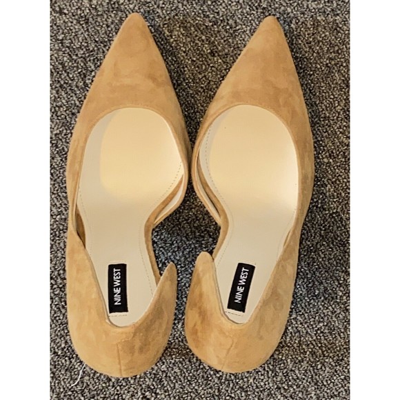Nine West Tan Suede Heels - Picture 2 of 15